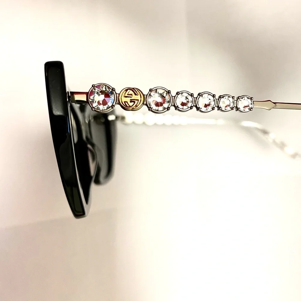 Gucci cat eye crystal sunglasses